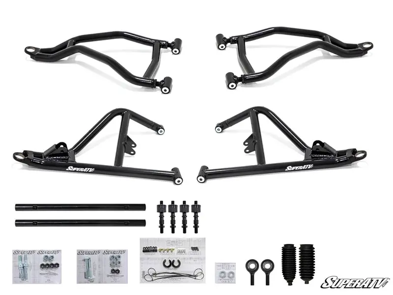 Superatv Polaris Rzr Xp Turbo High Clearance 2” Forward Offset A-Arms 1