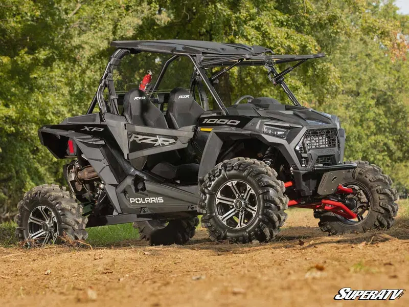 Superatv Polaris Rzr Xp Turbo Maxdrive Power Flip Windshield 2