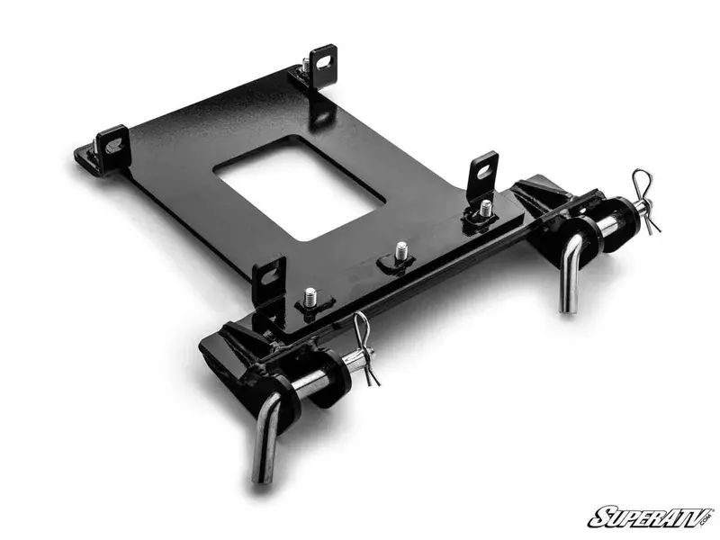 Superatv Polaris Rzr Xp Turbo Plow Pro Snow Plow Mount 1