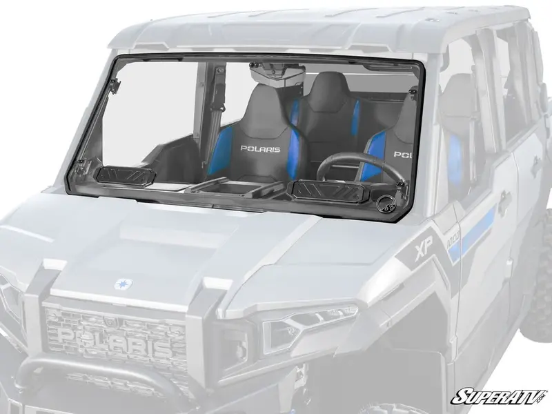 Superatv Polaris Xpedition Scratch-Resistant Vented Full Windshield 1