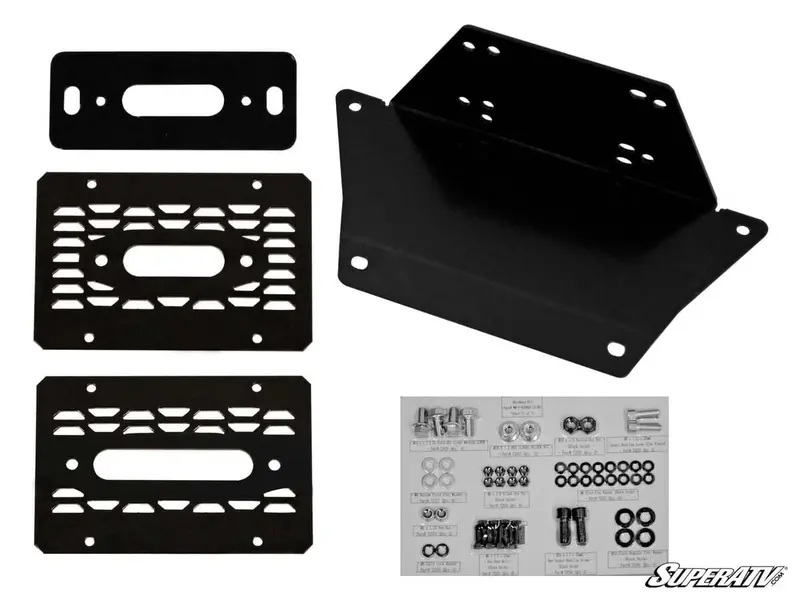 Superatv Ranger Xp Kinetic Winch Mounting Plate 2