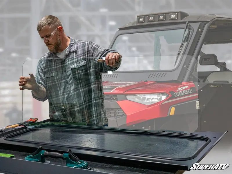 Superatv Replacement Glass Windshield Kit 1