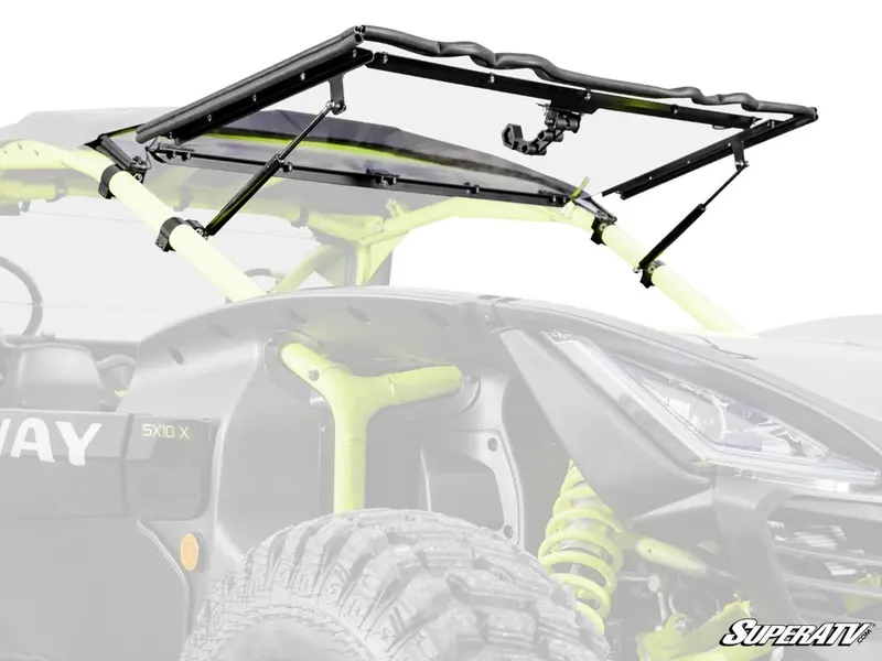 Superatv Segway Villain Scratch-Resistant Flip Windshield 1