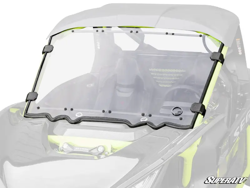 Superatv Segway Villain Scratch-Resistant Full Windshield 1
