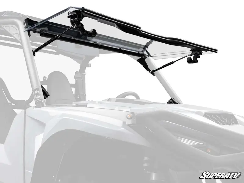 Superatv Yamaha Wolverine X2 Scratch Resistant Flip Windshield 1