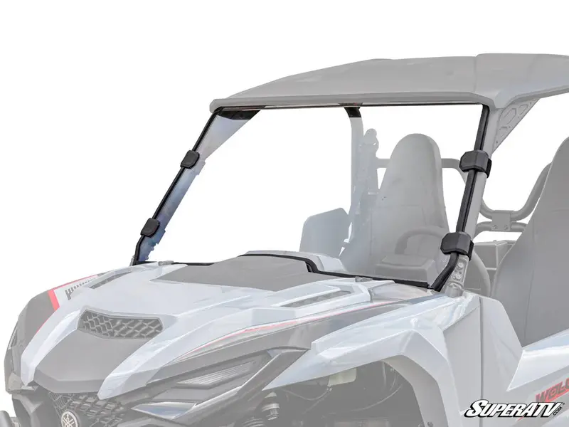 Superatv Yamaha Wolverine X4 850 Scratch-Resistant Full Windshield 1