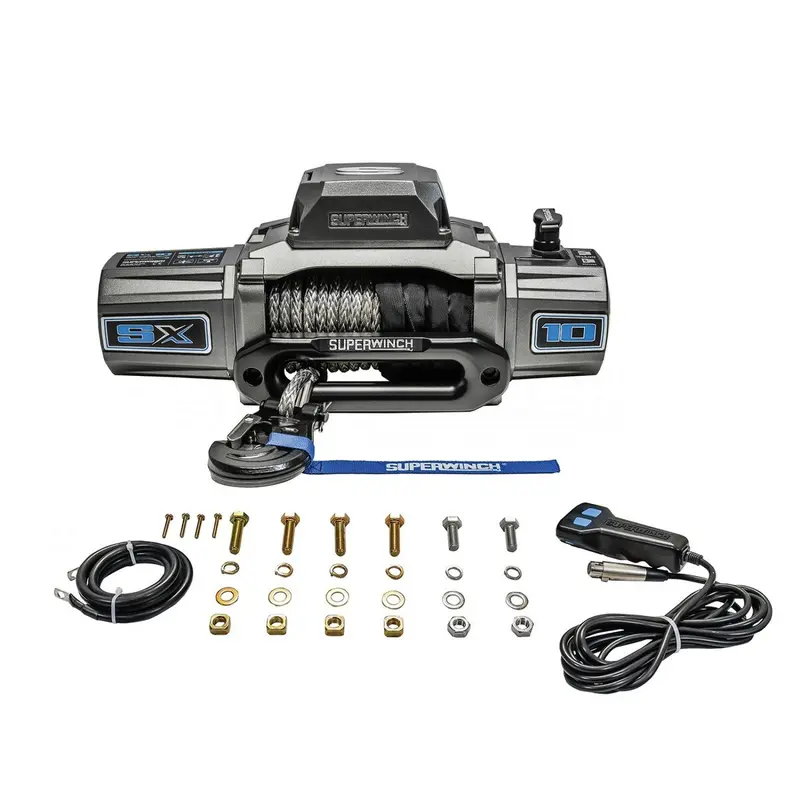 Superwinch 10000 Lbs 12V Dc 3/8In X 80Ft Synthetic Rope Sx 10000 Winch 1