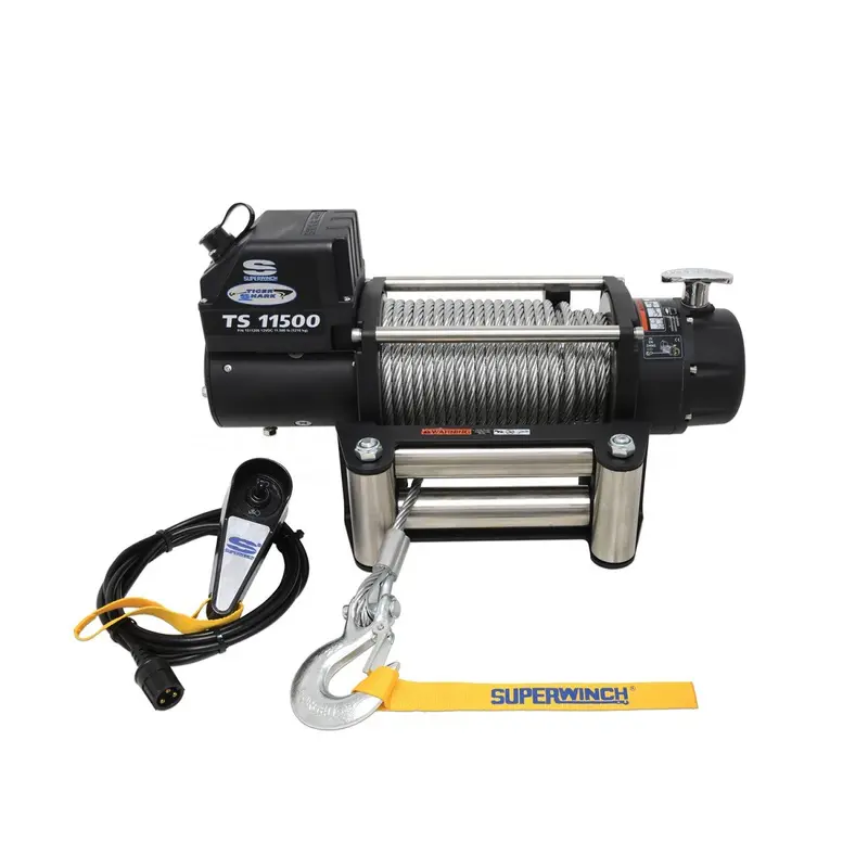 Superwinch 11500 Lbs 12V Dc 3/8In X 84Ft Steel Rope Tiger Shark 11500 Winch 1