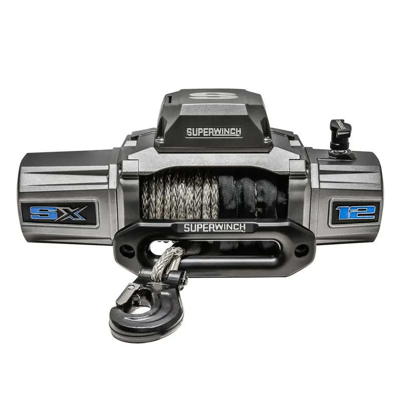 Superwinch 12000 Lbs 12V Dc 3/8In X 80Ft Synthetic Rope Sx 12000Sr Winch - Graphite 1