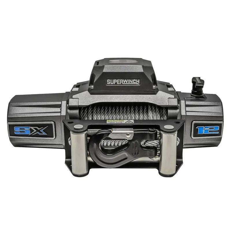 Superwinch 12000 Lbs 12V Dc 3/8In X 85Ft Wire Rope Sx 12000 Winch - Graphite 1