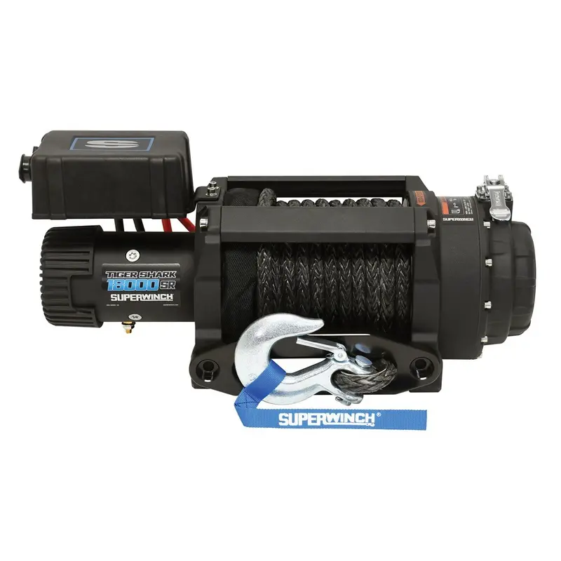 Superwinch 18000 Lbs 12V Dc 33/64In X 79 Ft Synthetic Rope Tiger Shark 18000Sr Winch 1