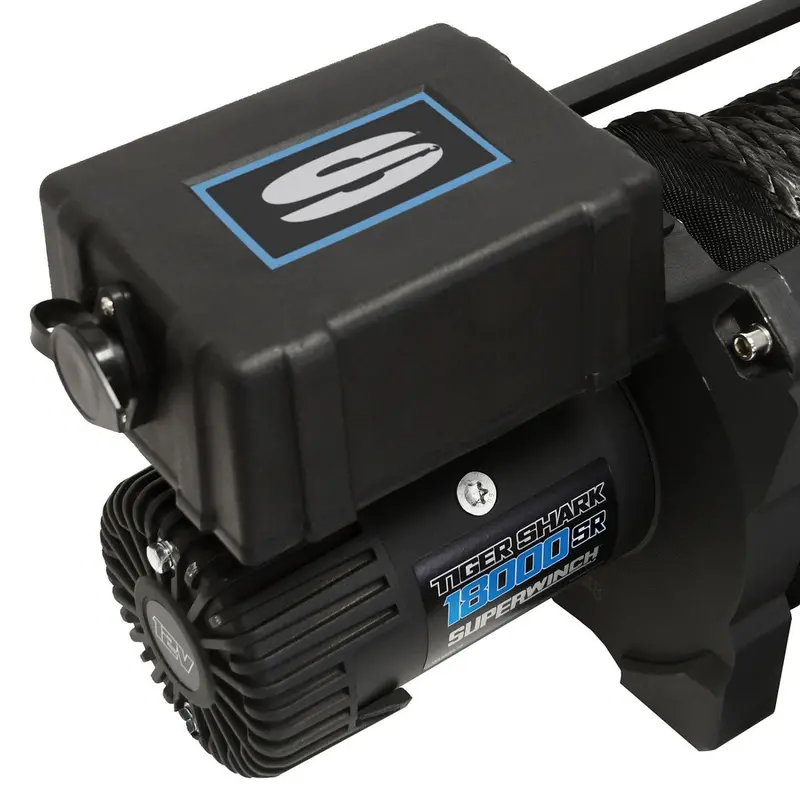 Superwinch 18000 Lbs 12V Dc 33/64In X 79 Ft Synthetic Rope Tiger Shark 18000Sr Winch 2