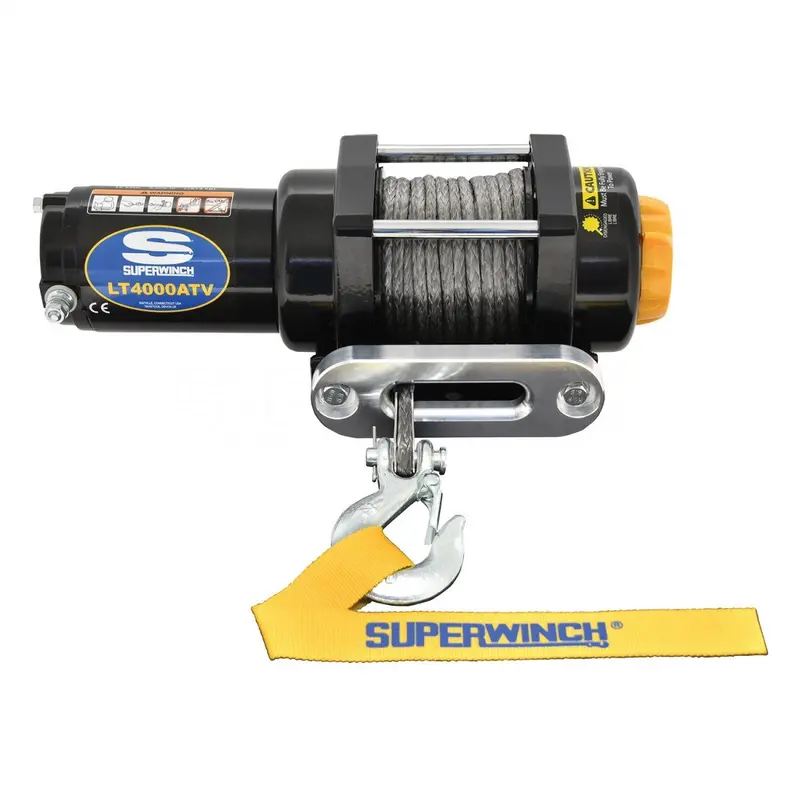 Superwinch 4000 Lbs 12V Dc 3/16In X 50Ft Synthetic Rope Lt4000 Winch 1