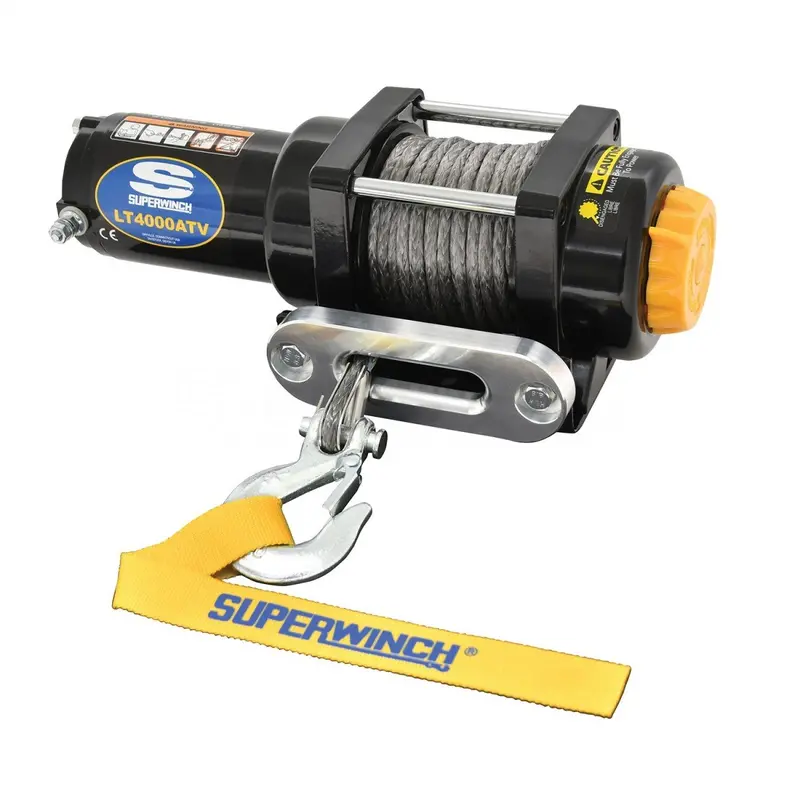 Superwinch 4000 Lbs 12V Dc 3/16In X 50Ft Synthetic Rope Lt4000 Winch 2