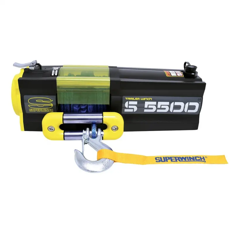 Superwinch 5500 Lbs 12V Dc 1/4In X 60Ft Synthetic Rope S5500 Winch 1
