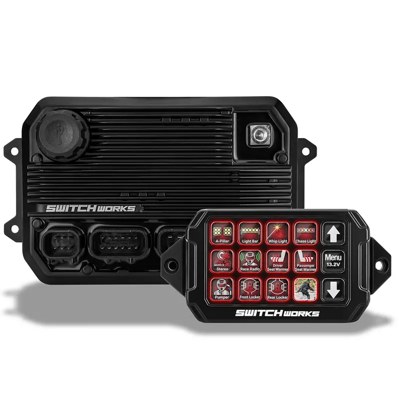Switch Works Alpha 12 Digital Smart Switcher With 12-Outputs And Rollcage Mount 1