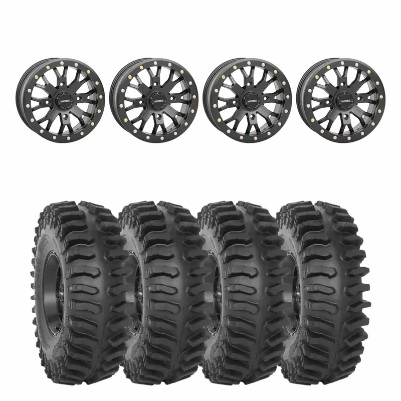 System 3 Black Sb-4 Beadlock & System 3 Extreme Trail Radial Xt400 Wheel & Tire Kit 1