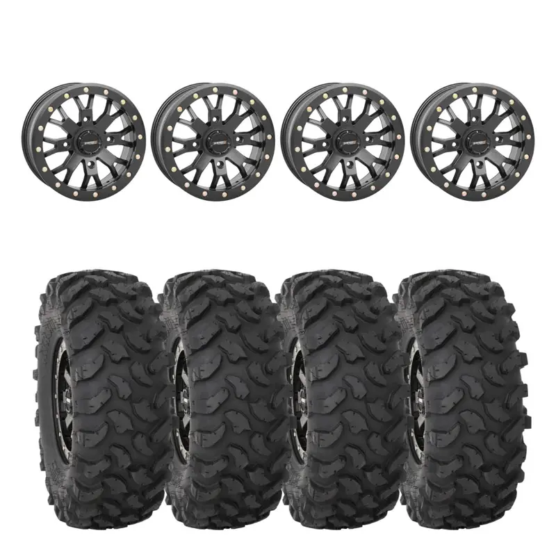 System 3 Black Sb-4 Beadlock & System 3 Offroad Xtr370 Wheel & Tire Kit 1
