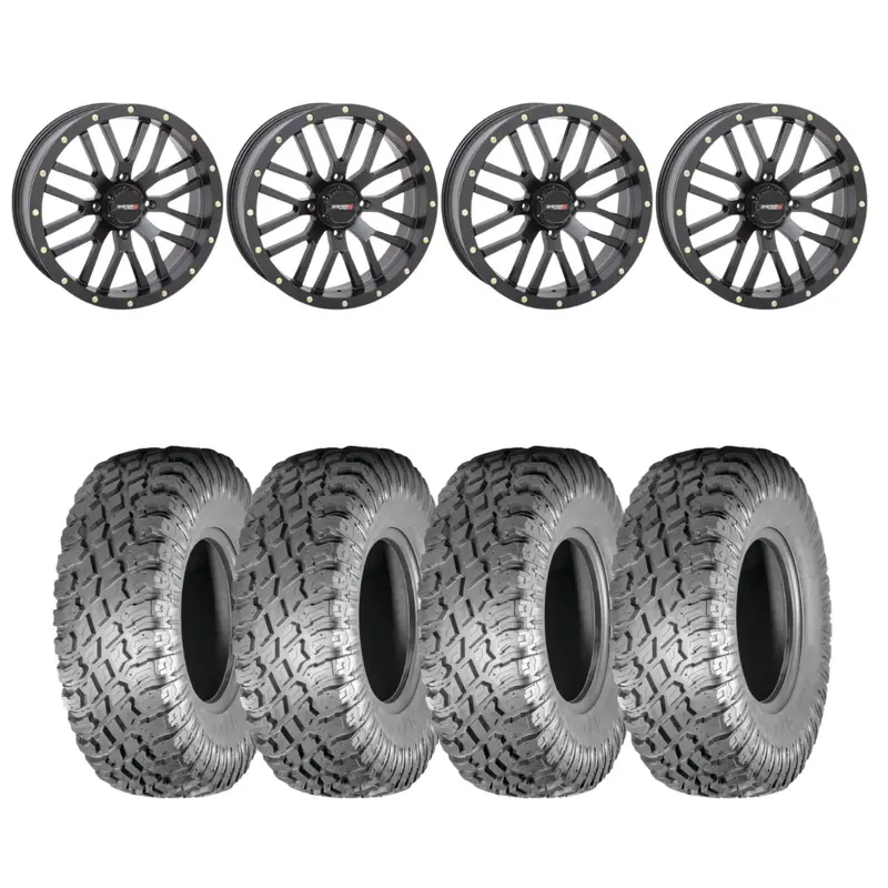 System 3 Black St-3 & Atturo Trail Blade X/T Wheel & Tire Kit 1