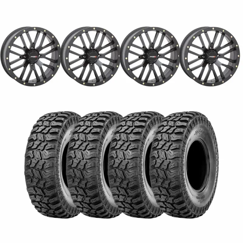 System 3 Black St-3 & Sedona Ridge Saw Wheel & Tire Kit 1