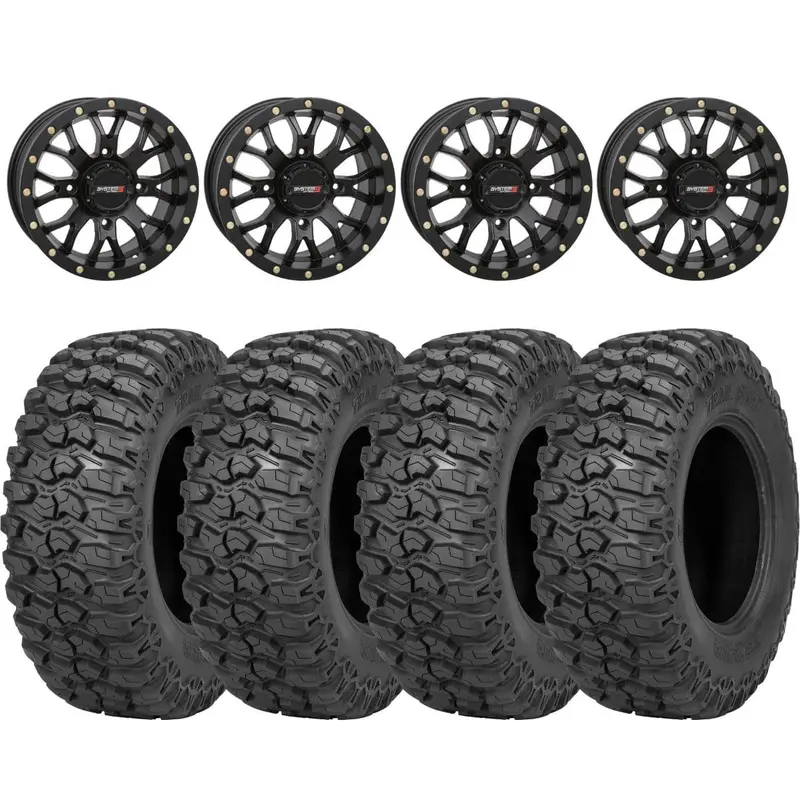 System 3 Black St-3 & Sedona Trail Saw Wheel & Tire Kit 1