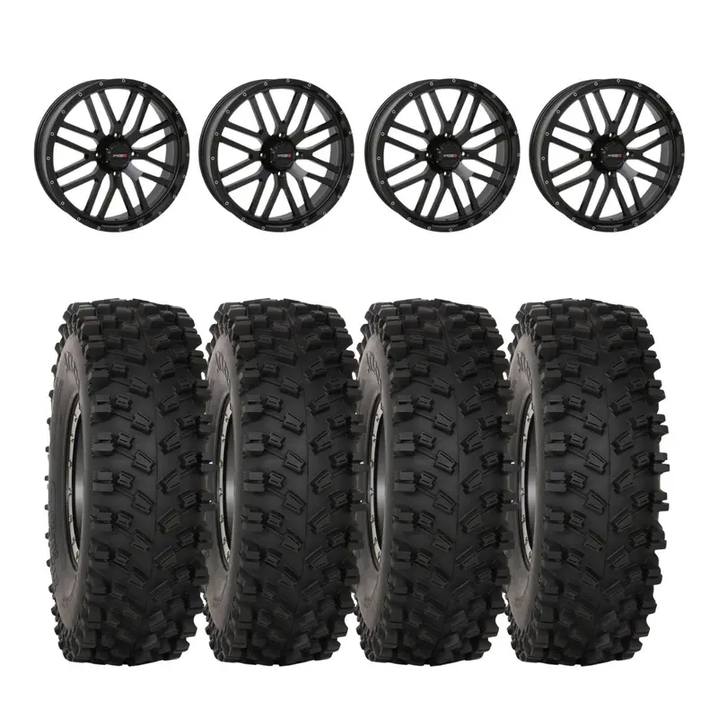 System 3 Black St-3 & System 3 Atx470 All Terrain Xtreme Wheel & Tire Kit 1