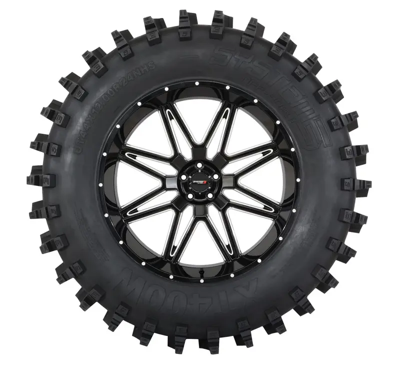 System 3 Black St-3 & System 3 Xt400w Xtreme Mud Wheel & Tire Kit 4