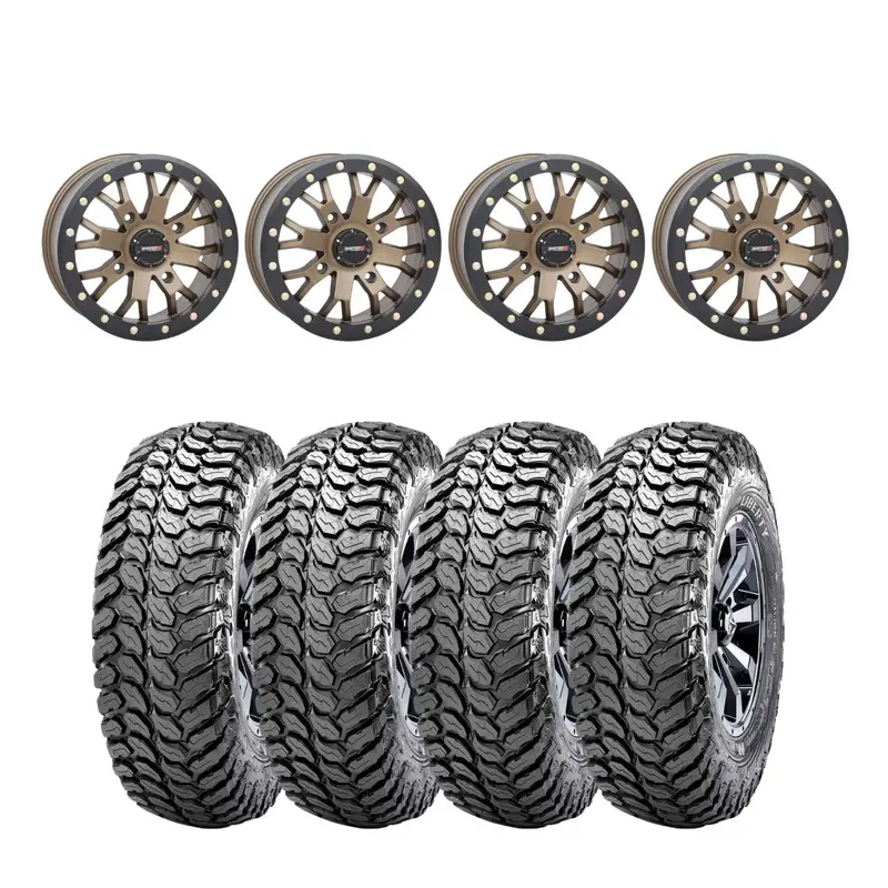 System 3 Bronze Sb-4 Beadlock & Maxxis Liberty Performance Off Road Wheel & Tire Kit 1