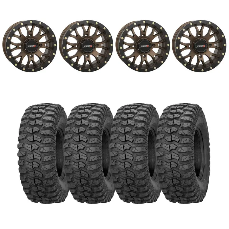 System 3 Bronze Sb-4 Beadlock & Sedona Rockabilly Wheel & Tire Kit 1