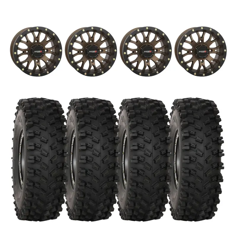 System 3 Bronze Sb-4 Beadlock & System 3 Atx470 All Terrain Xtreme Wheel & Tire Kit 1