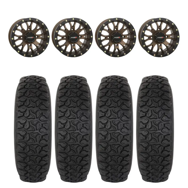 System 3 Bronze Sb-4 Beadlock & System 3 Dx440 Offroad Wheel & Tire Kit 1