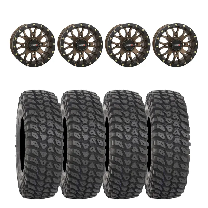 System 3 Bronze Sb-4 Beadlock & System 3 Radial Xcr350 Utv Wheel & Tire Kit 1