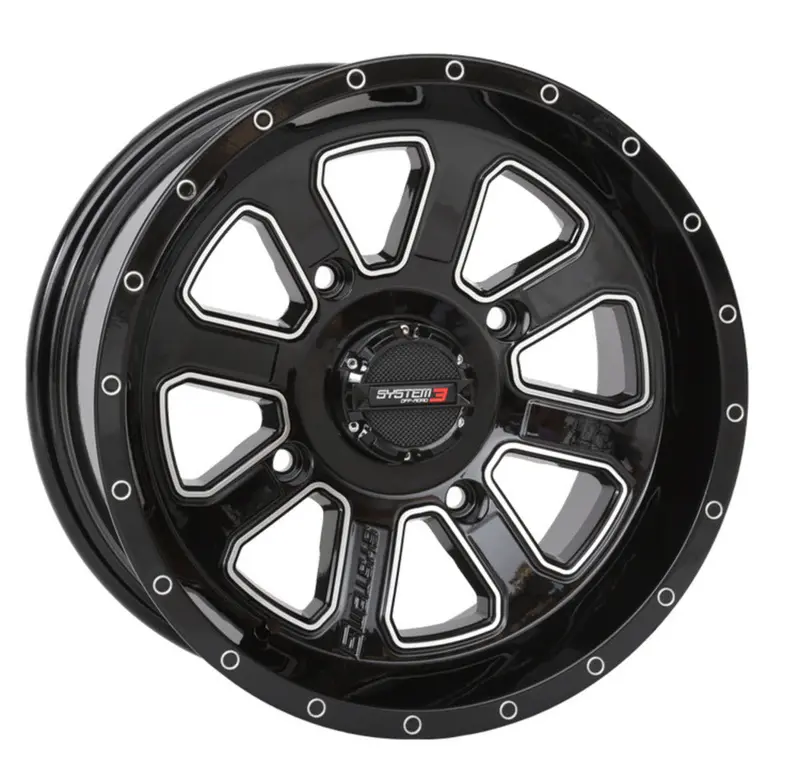 System 3 Gloss Black St-4 & Atturo Trail Blade X/T Wheel & Tire Kit 2