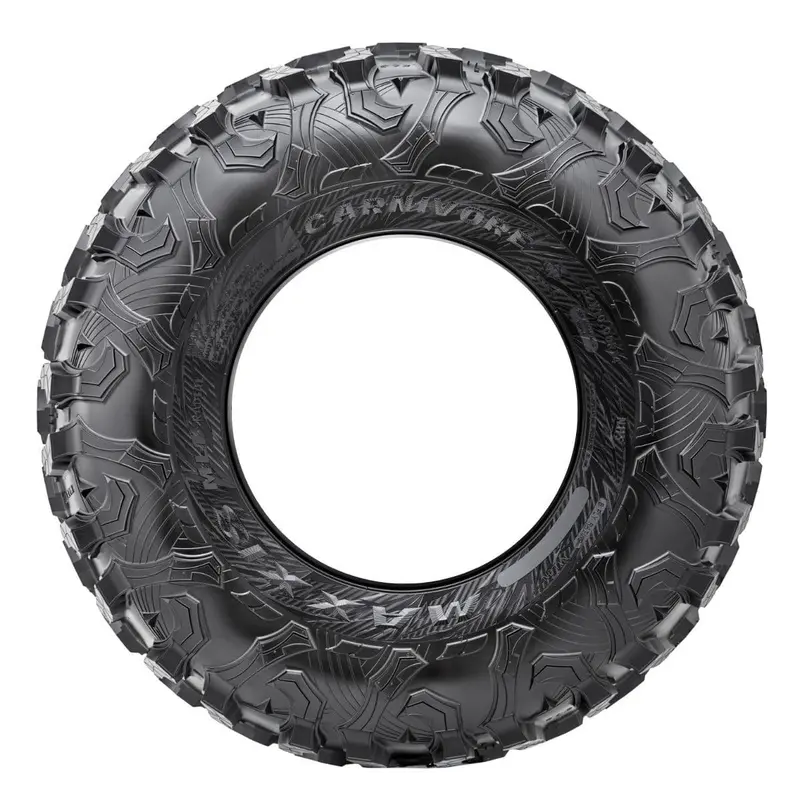 System 3 Gloss Black St-4 & Maxxis Radial Carnivore Wheel & Tire Kit 2
