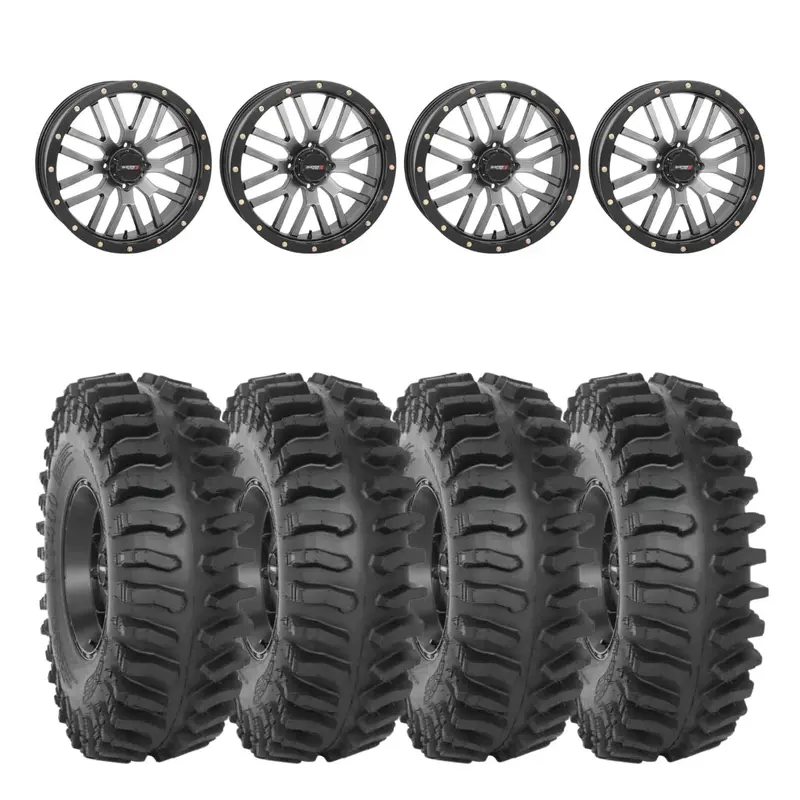 System 3 Grey St-3 & System 3 Extreme Trail Radial Xt400 Wheel & Tire Kit 1