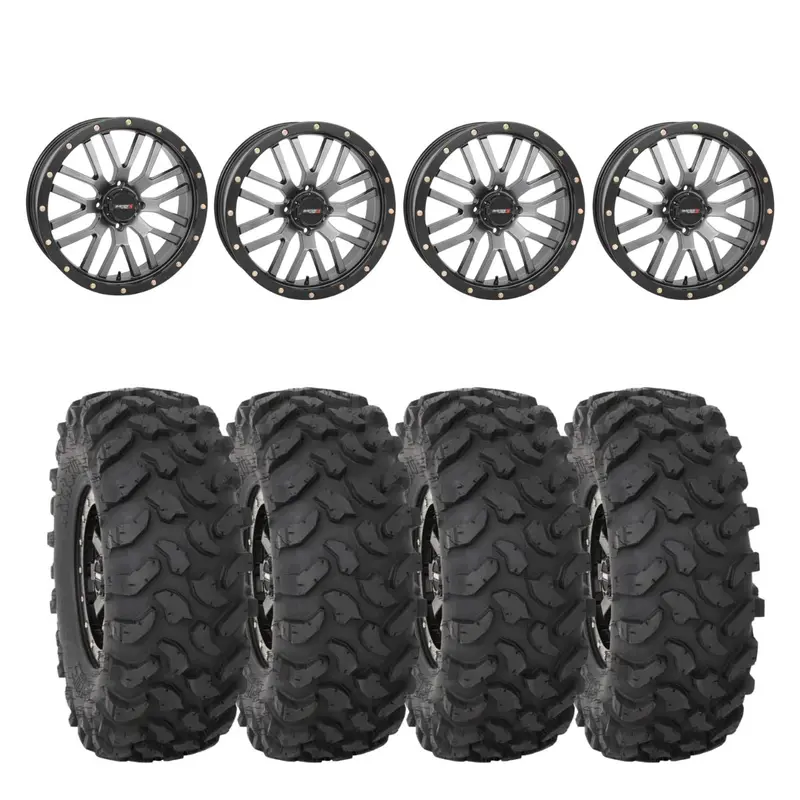 System 3 Grey St-3 & System 3 Offroad Xtr370 Wheel & Tire Kit 1
