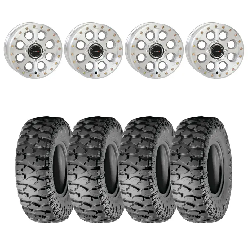 System 3 Machined Sb-7 Beadlock & Atturo Trail Blade Boss Wheel & Tire Kit 1