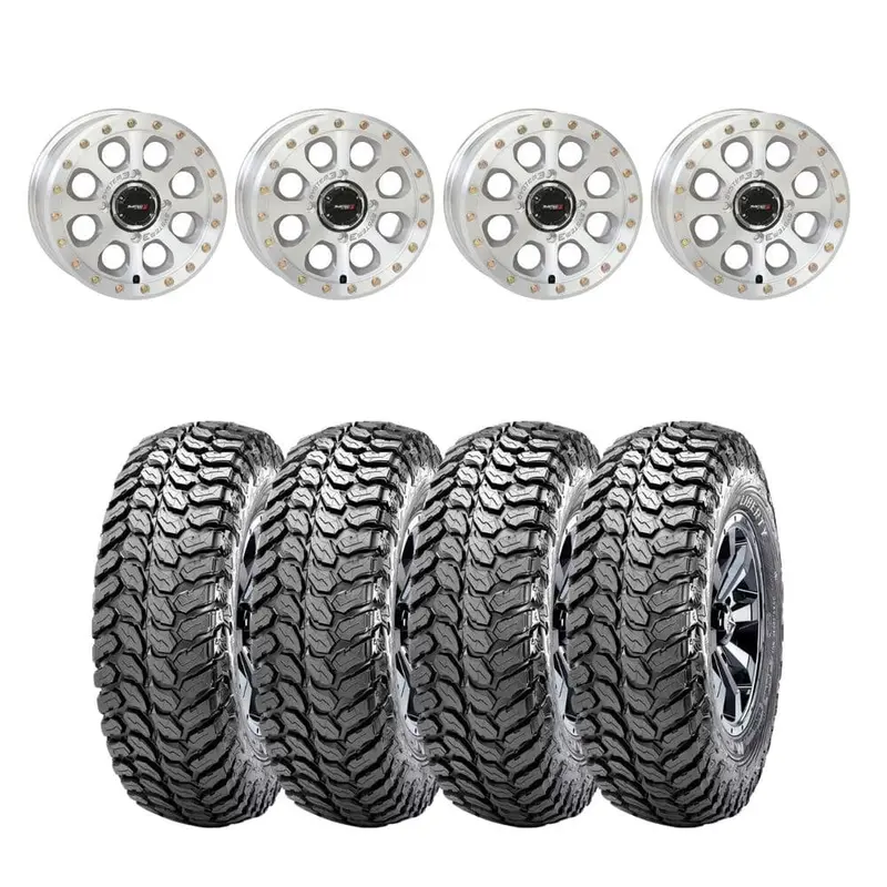 System 3 Machined Sb-7 Beadlock & Maxxis Liberty Performance Off Road Wheel & Tire Kit 1