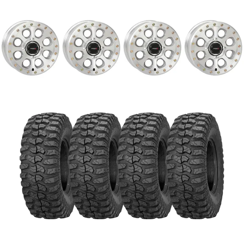 System 3 Machined Sb-7 Beadlock & Sedona Rockabilly Wheel & Tire Kit 1
