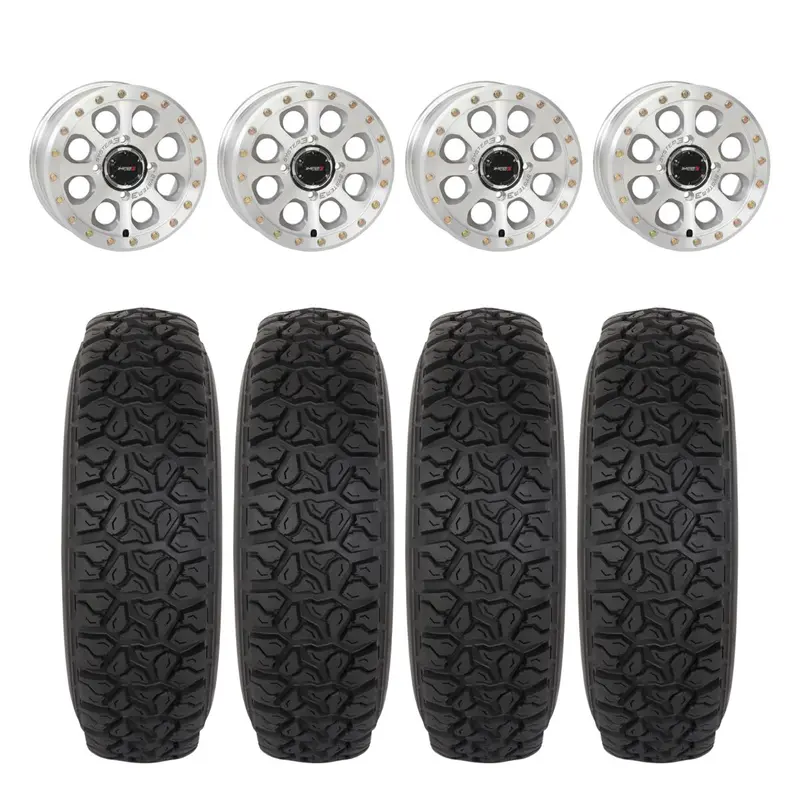 System 3 Machined Sb-7 Beadlock & System 3 Dx440 Offroad Wheel & Tire Kit 1