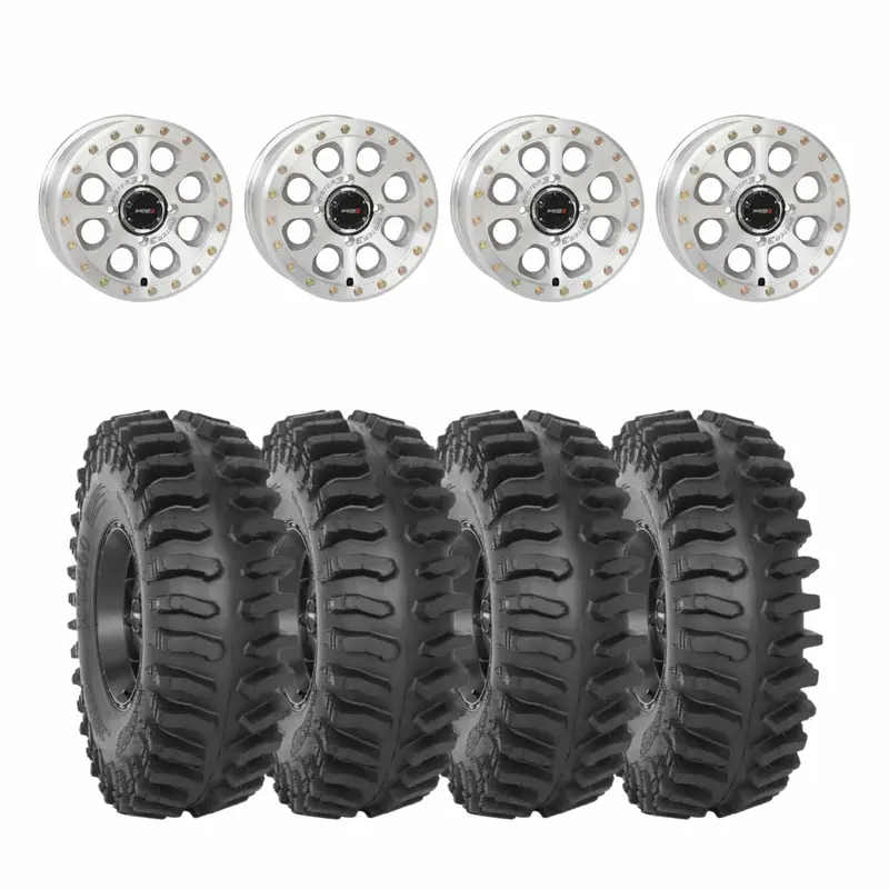 System 3 Machined Sb-7 Beadlock & System 3 Extreme Trail Radial Xt400 Wheel & Tire Kit 1