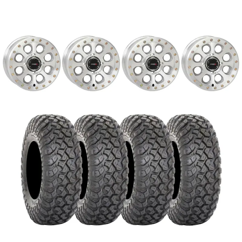 System 3 Machined Sb-7 Beadlock & System 3 Radial Rt320 Wheel & Tire Kit 1