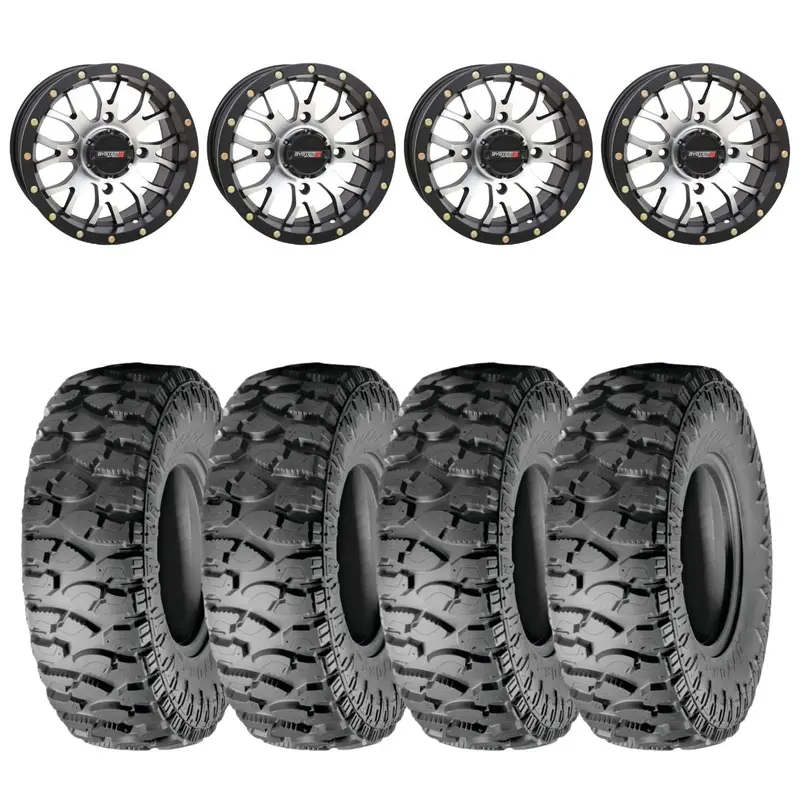 System 3 Machined St-3 & Atturo Trail Blade Boss Wheel & Tire Kit 1