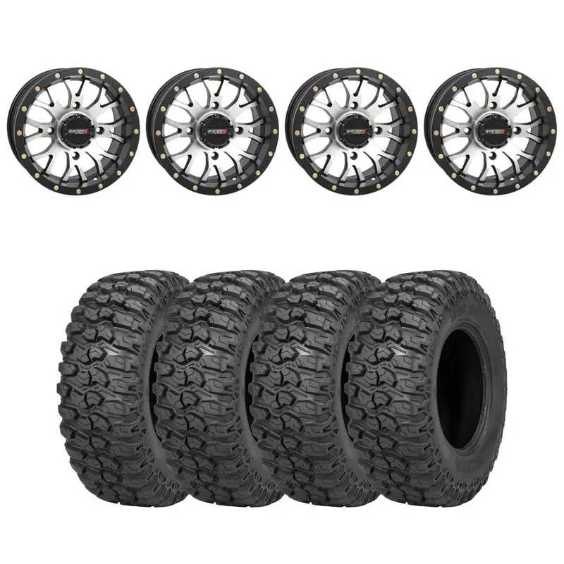 System 3 Machined St-3 & Sedona Trail Saw Wheel & Tire Kit 1