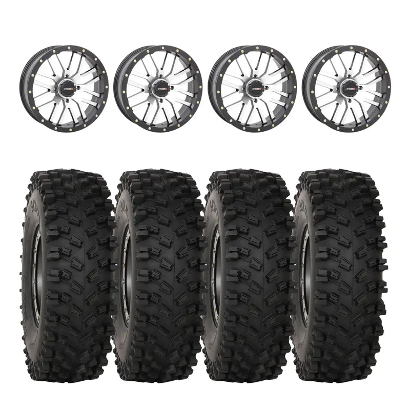 System 3 Machined St-3 & System 3 Atx470 All Terrain Xtreme Wheel & Tire Kit 1
