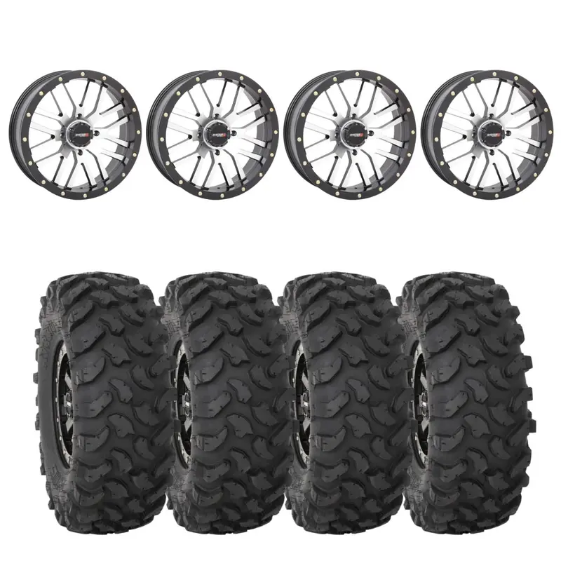 System 3 Machined St-3 & System 3 Offroad Xtr370 Wheel & Tire Kit 1