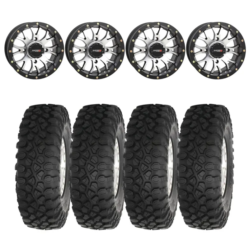 System 3 Machined St-3 & System 3 Radial Xc450 Wheel & Tire Kit 1