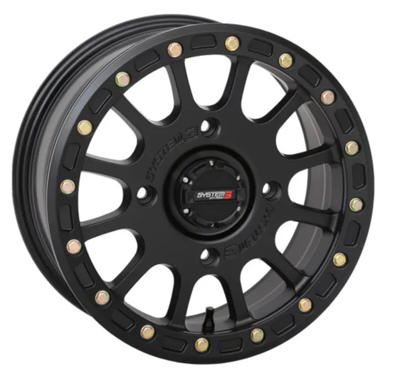System 3 Matte Black Sb-5 Beadlock & Maxxis Radial Roxxzilla Tire & Wheel Kit 2
