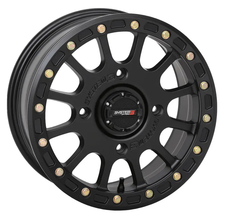 System 3 Matte Black Sb-5 Beadlock & System 3 Rc500s 8 Ply Rock Crawler Wheel & Tire Kit 2