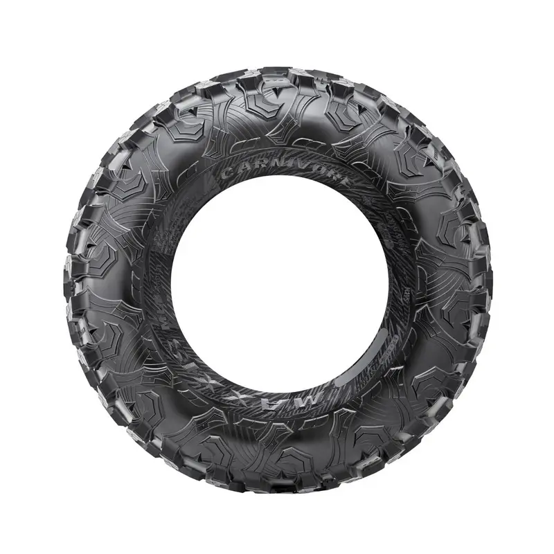 System 3 Matte Black Sb-8 6-Lug Beadlock & Maxxis Radial Carnivore Wheel & Tire Kit 4